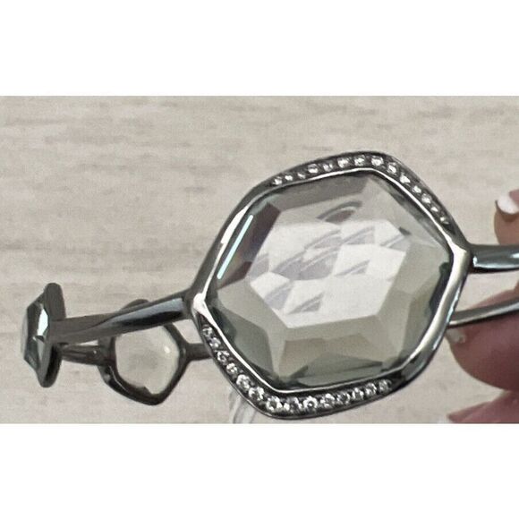 Ippolita Black Rhodium Silver 925 Diamond Wicked 6 Station Bangle Bracelet $2495 - Picture 4 of 12